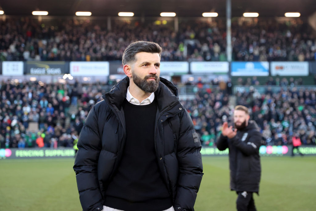 Miron Muslic moments before Plymouth Argyle's win against Liverpool in the FA Cup