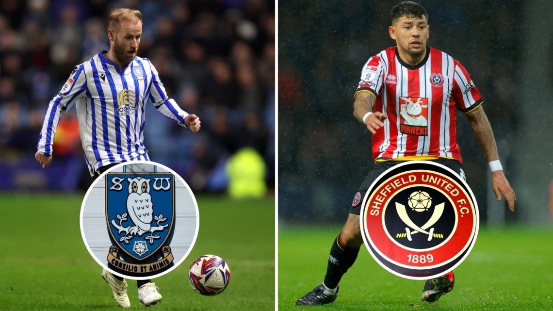 Split image of Barry Bannan of Sheffield Wednesday passes the ball during the Sky Bet Championship match between Sheffield Wednesday FC and Sunderl...