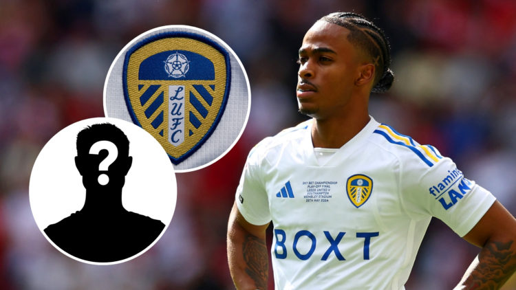 Crysencio Summerville of Leeds United looks on during the Sky Bet Championship Playoff Final match between Leeds United and Southampton at Wembley ...