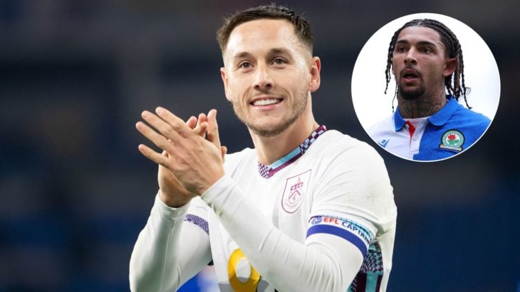 Josh Brownhill of Burnley applauds the supporters during the Sky Bet Championship match between Cardiff City and Burnley at the Cardiff City Stadiu...
