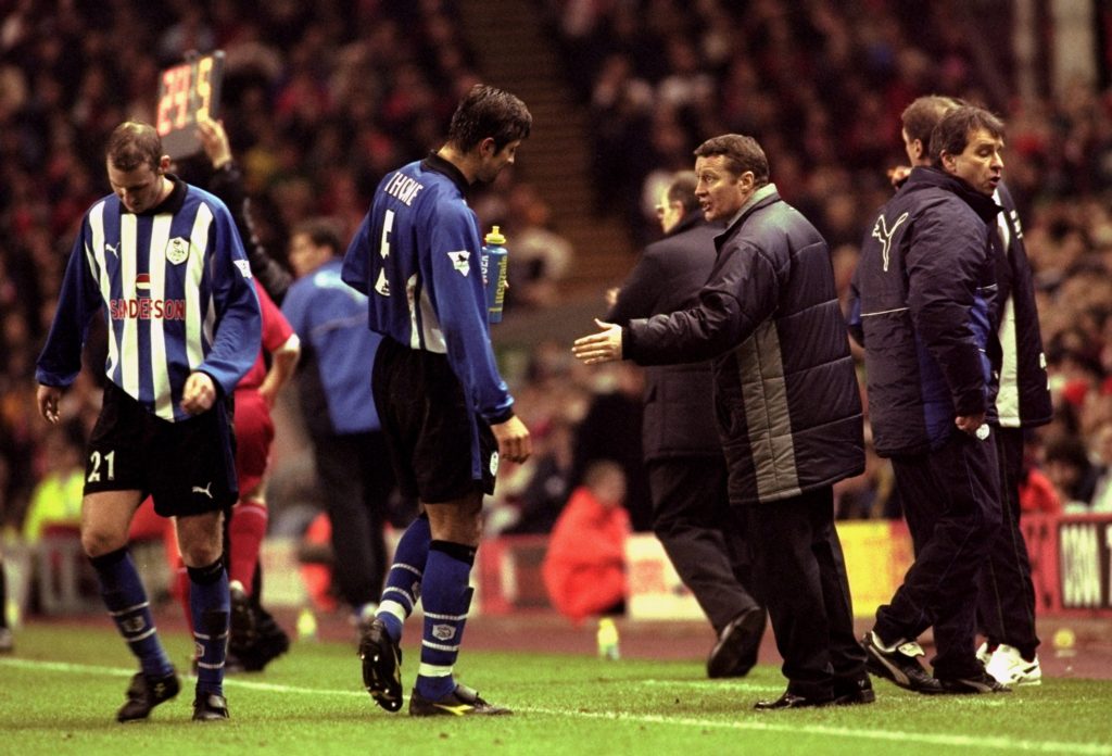 Danny Wilson and Emerson Thome of Sheffield Wednesday
