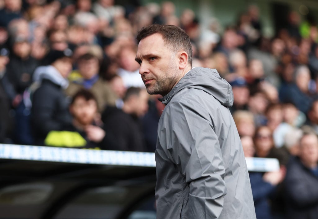 John Eustace, Manager of Derby County looks on prior to the Sky Bet Championship match between Derby County FC and Millwall FC