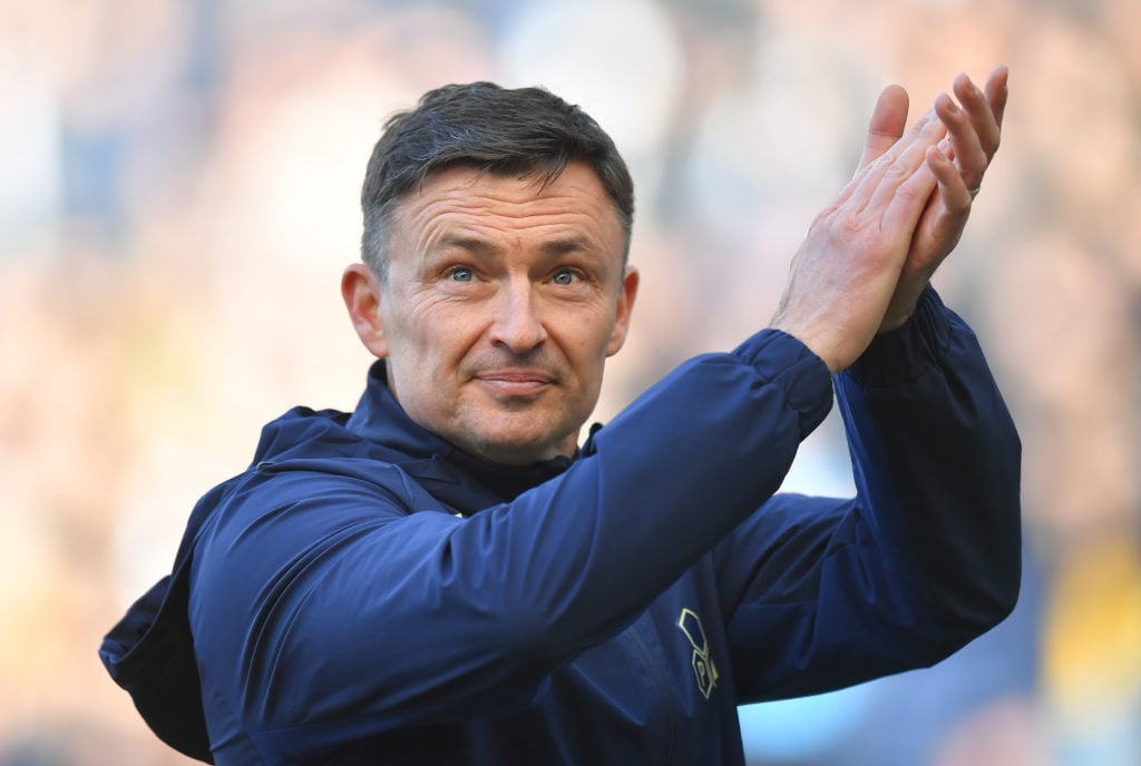 Paul Heckingbottom applauding the fans in FA Cup match between Preston North End and Burnley.