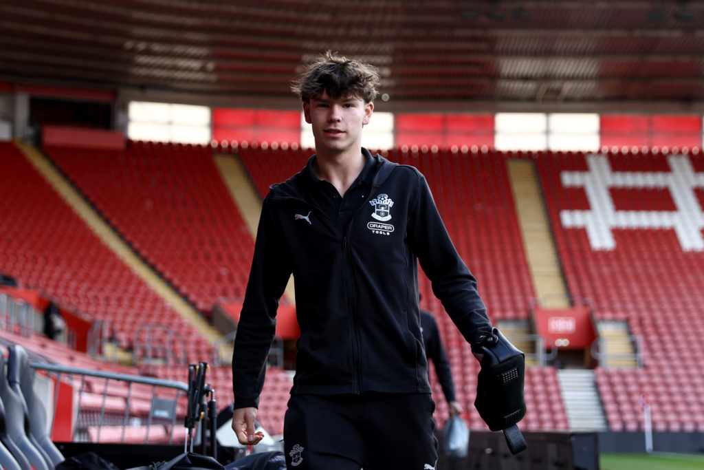 Tyler Dibling before Southampton FC vs Wolverhampton Wanderers FC in Premier League