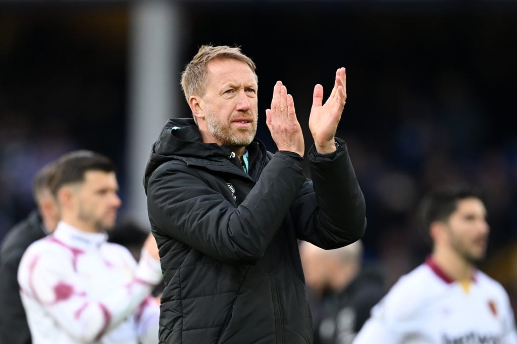Graham Potter after Everton FC v West Ham United FC - Premier League
