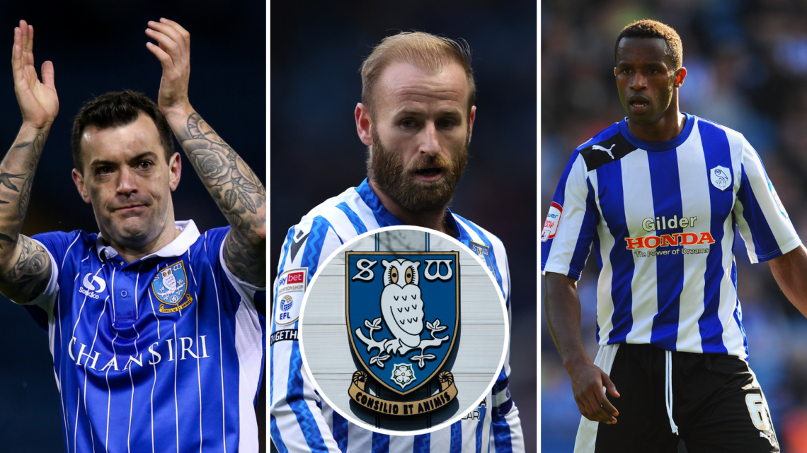 Split image of Ross Wallace, Barry Bannan, and Jose Semedo. Inset, Sheffield Wednesday badge.