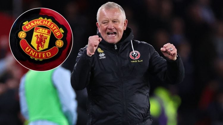 Chris Wilder the head coach / manager of Sheffield United celebrates his teams second goal during the Sky Bet Championship match between Sheffield ...