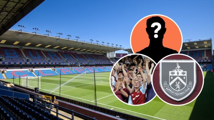 A general view is showing the inside of Turf Moor, home to Burnley, during the Premier League match between Burnley and Nottingham Forest. Inset, t...
