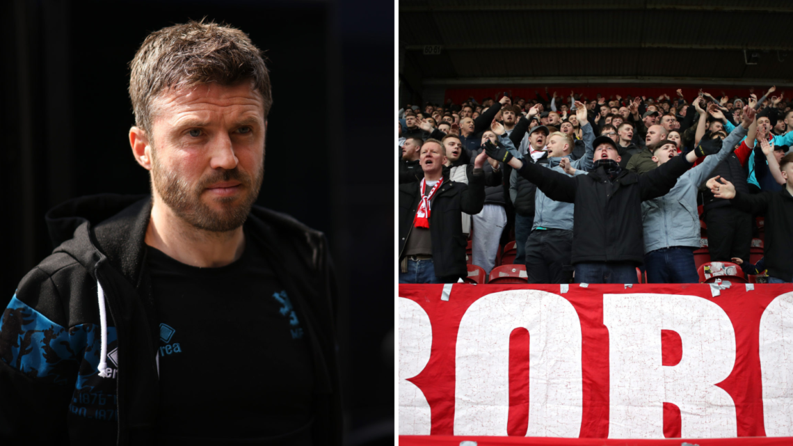 Split image, (L) Michael Carrick, Head Coach of Middlesbrough arrives at the stadium prior to the Sky Bet Championship match between Millwall FC an...