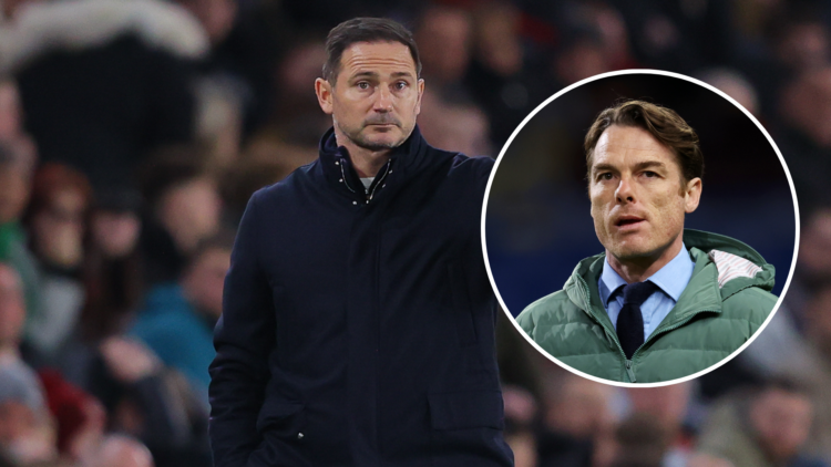 Coventry City manager Frank Lampard. Inset, Burnley manager Scott Parker.