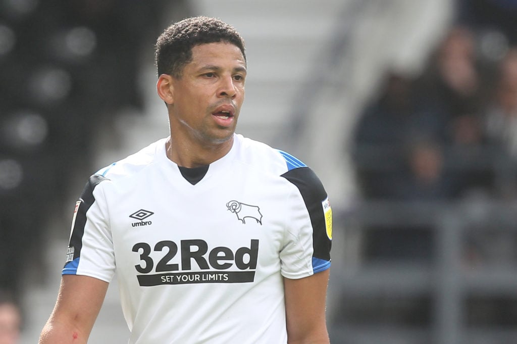 Derby County's Curtis Davies during the Sky Bet Championship match between Derby County and Preston North End