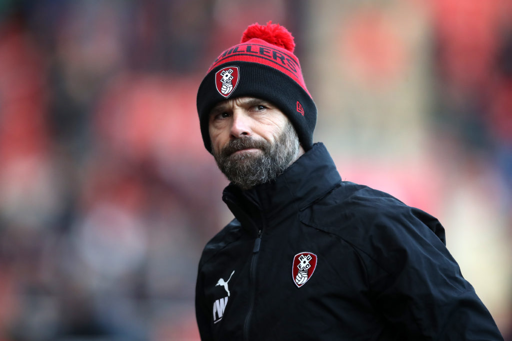 Paul Warne, Head Coach of Rotherham United looks on prior to the Sky Bet League One match between Rotherham United and Bolton Wanderers