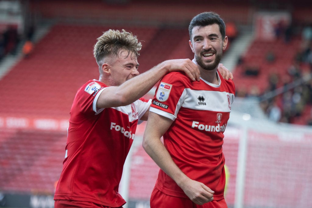 Finn Azaz for Middlesbrough against Hull City