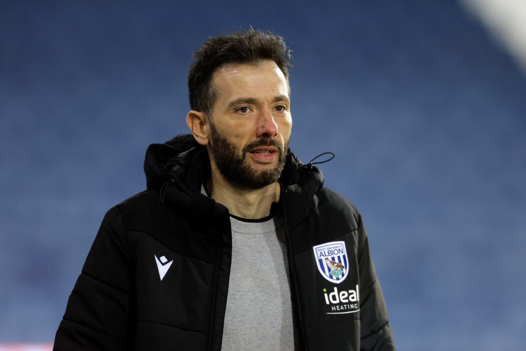 West Bromwich Albion manager Carlos Corberan looks on during the Sky Bet Championship match between West Bromwich Albion FC and Coventry City FC