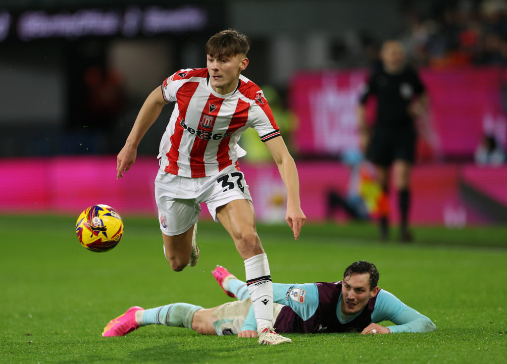 Emre Tezgel during Burnley FC v Stoke City FC - Sky Bet Championship
