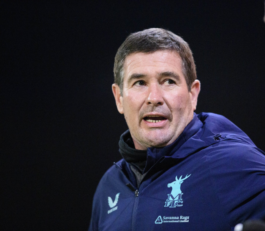Nigel Clough, manager of Mansfield Town during the Sky Bet League One match between Mansfield Town FC and Lincoln City FC