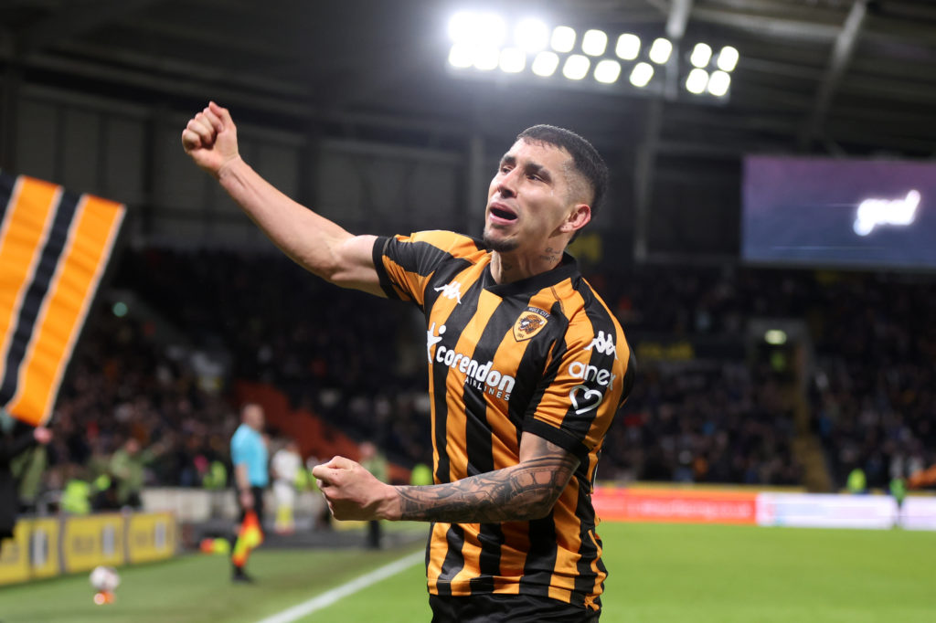 Gustavo Puerta during Hull City vs Oxford United