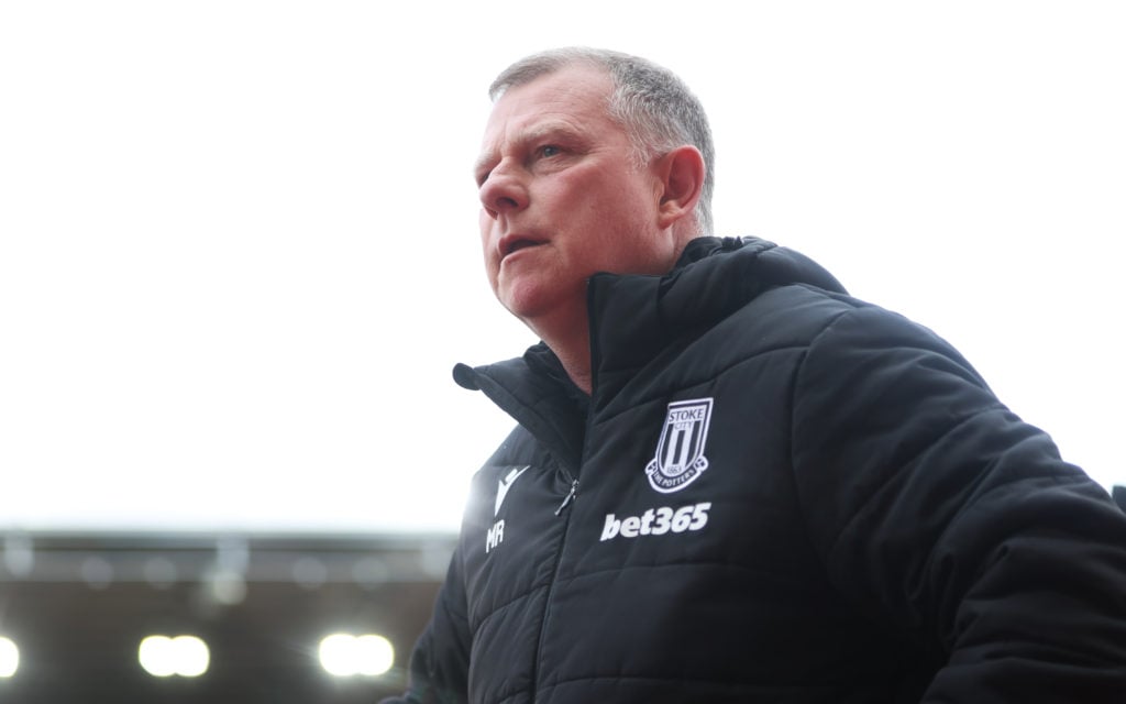 Mark Robins, Manager of Stoke City during the Sky Bet Championship match between Stoke City FC and Queens Park Rangers FC