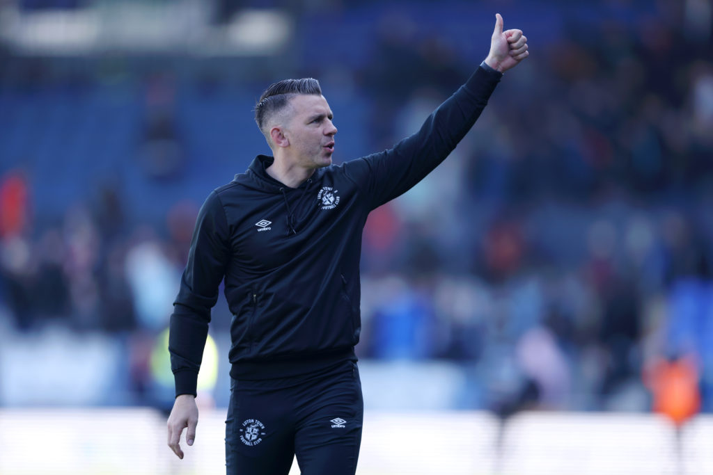 Matt Bloomfield, Manager of Luton Town during the Sky Bet Championship match between Luton Town FC and Leeds United FC
