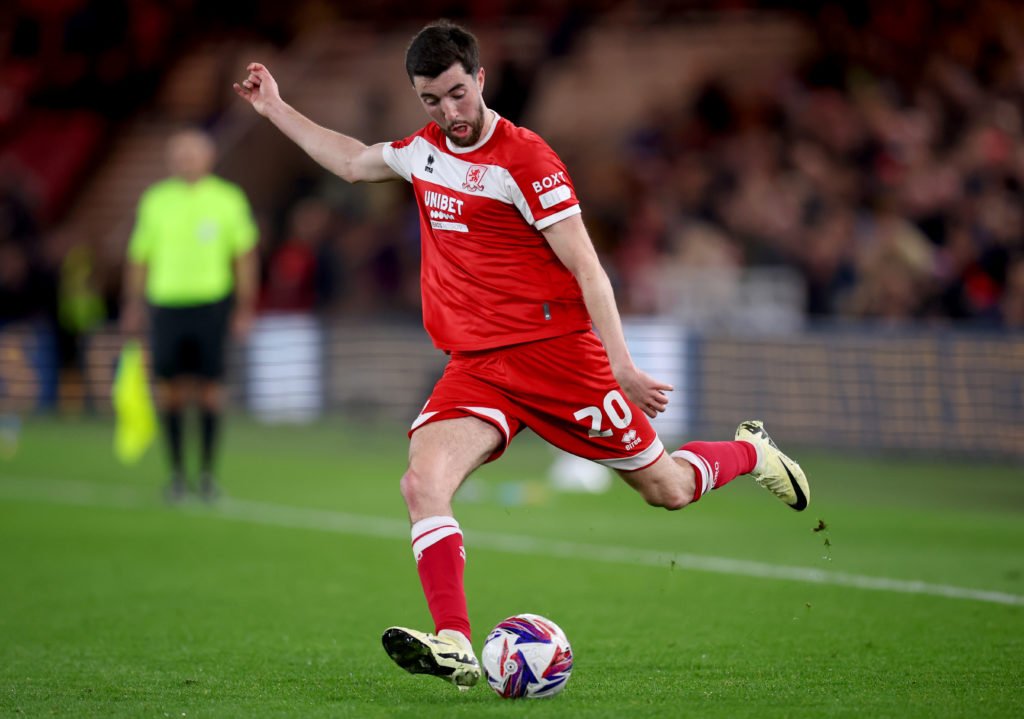 Finn Azaz playing for Middlesbrough