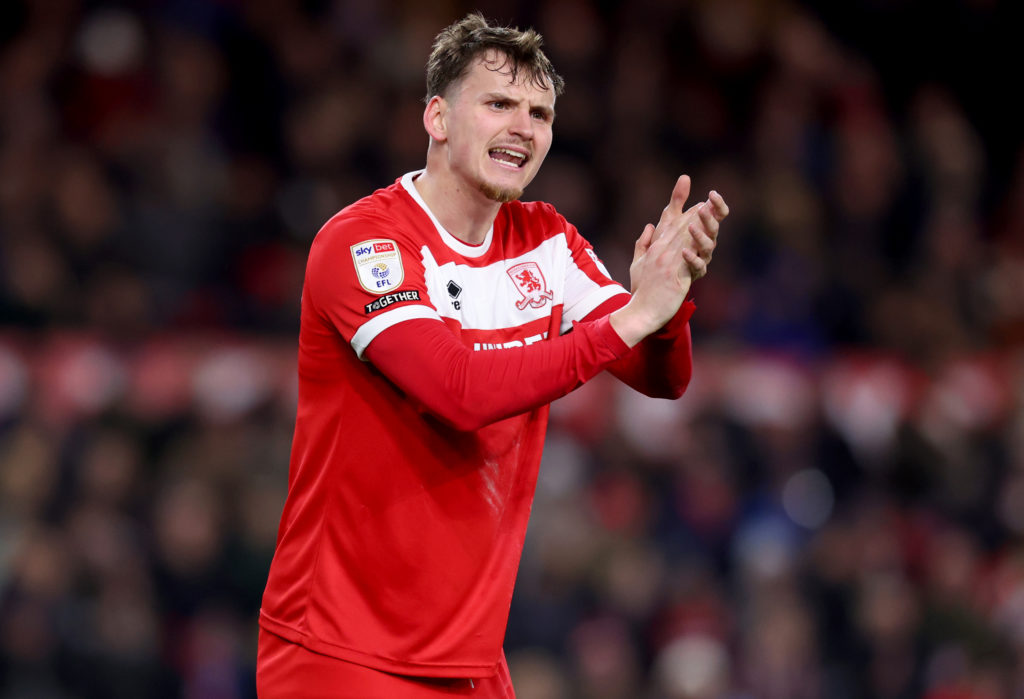 Rav van den Berg during Middlesbrough FC v Leeds United FC - Sky Bet Championship