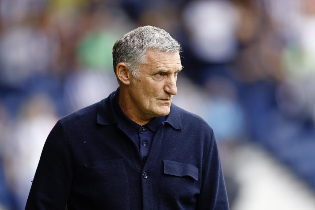 Tony Mowbray during time as West Brom manager