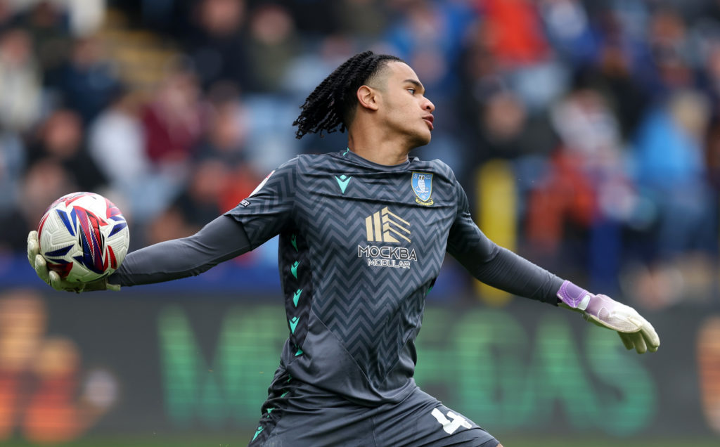 Pierce Charles of Sheffield Wednesday plays during the Sky Bet Championship match between Sheffield Wednesday and Middlesbrough