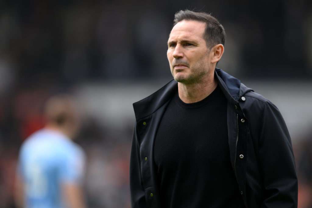 Frank Lampard reacts during Luton Town FC vs Coventry City FC in Sky Bet Championship