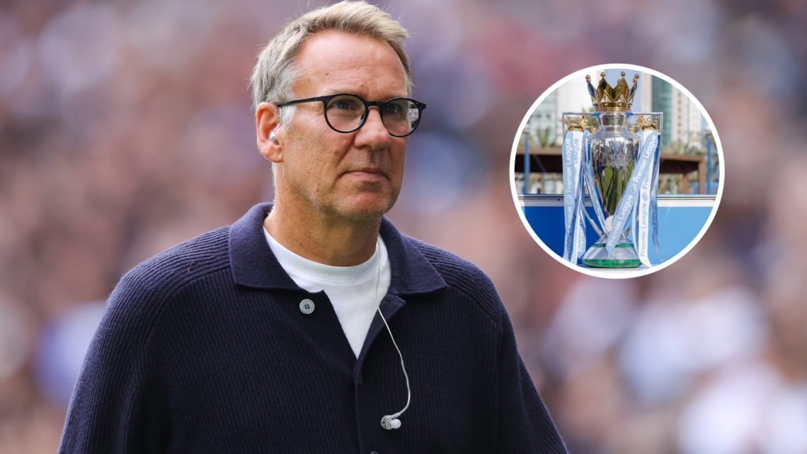 An image of Paul Merson with an inset of the Premier League title