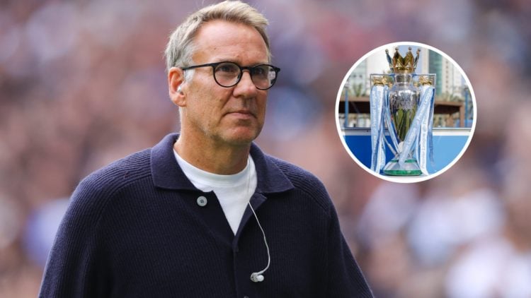 An image of Paul Merson with an inset of the Premier League title