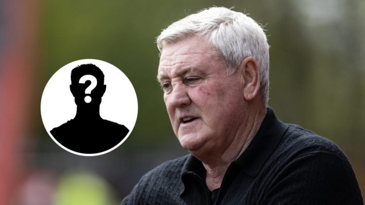 An image of Steve Bruce with a mystery player inset