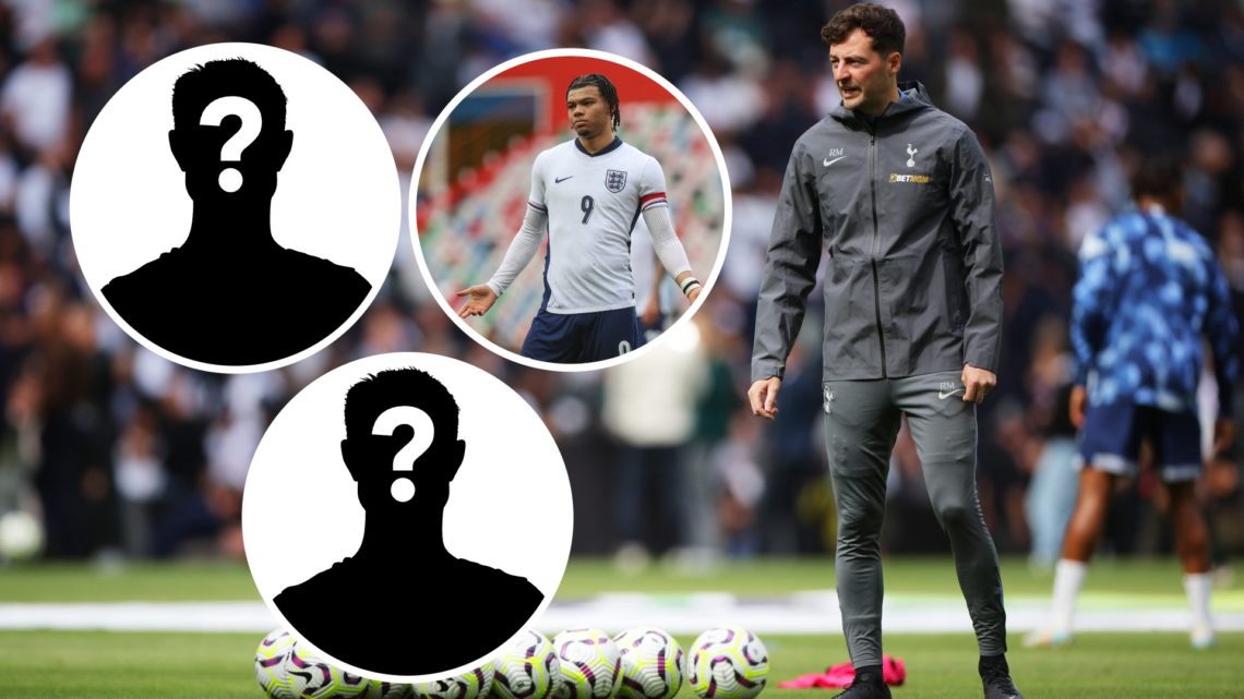An image of Ryan Mason with insets of Dane Scarlett and mystery players