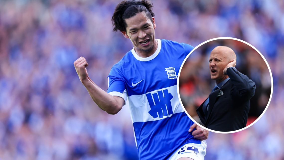 Birmingham City's Tomoki Iwata. Inset, Tom Wagner.