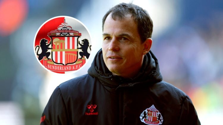 Regis Le Bris and Sunderland AFC badge