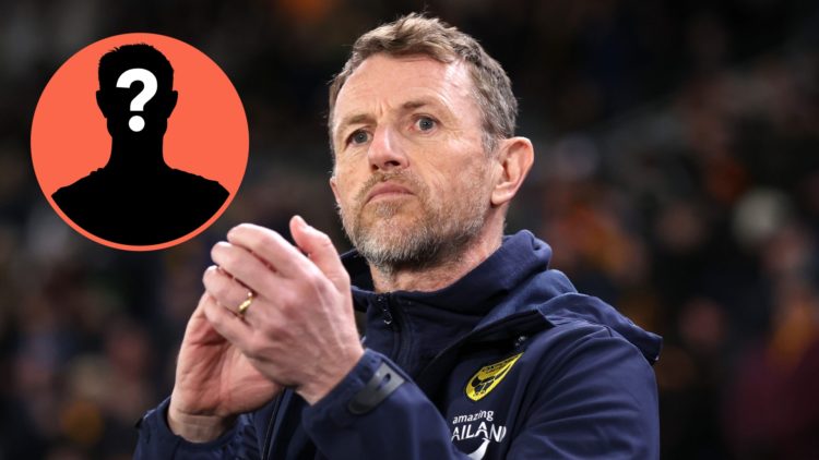 Oxford United manager Gary Rowett. Inset, mystery player graphic.