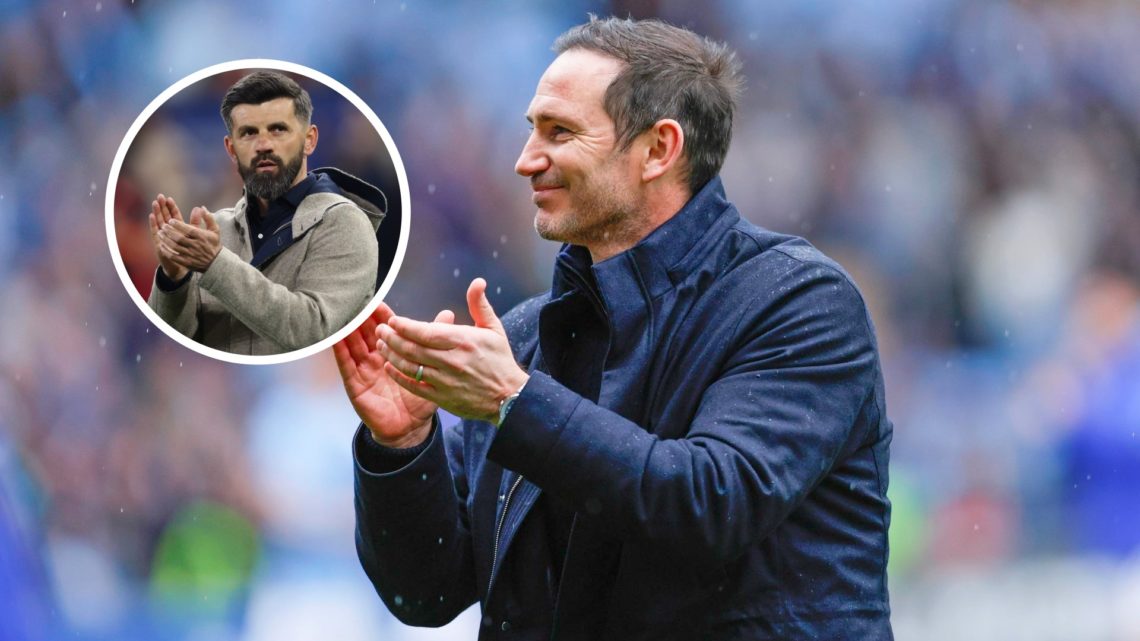 Coventry City manager Frank Lampard. Inset, Plymouth manager Miron Muslic.