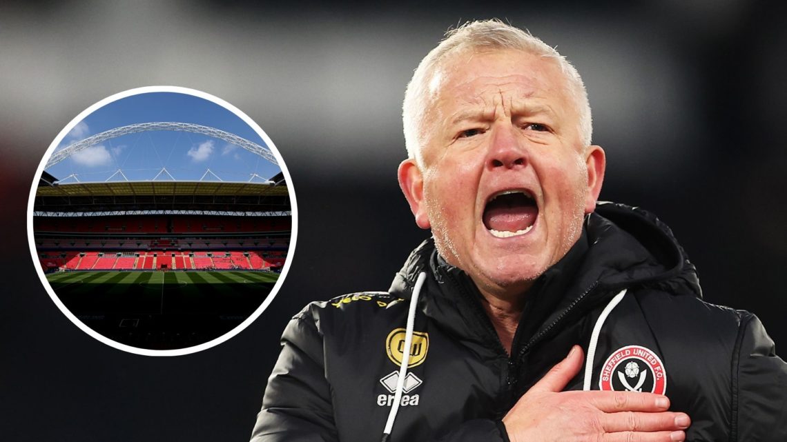 Chris Wilder, Manager of Sheffield United acknowledges the fans following the Sky Bet Championship match between Derby County FC and Sheffield Unit...