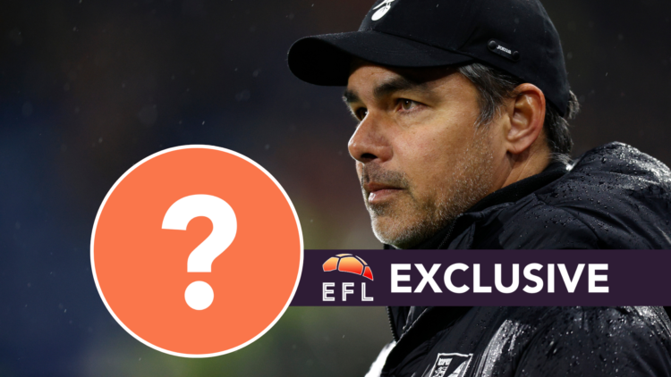 Composition image of David Wagner. Inset, mystery graphic. Overlaid, exclusive branding.