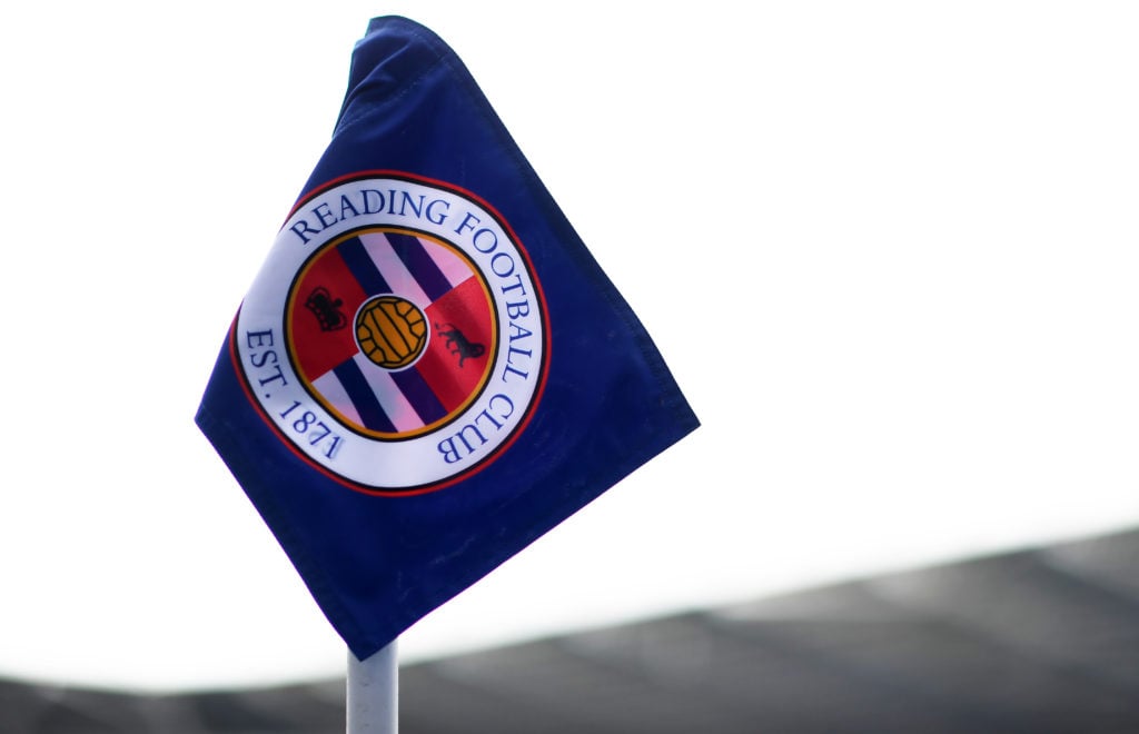 Reading corner flag during game v Cardiff City - Sky Bet Championship