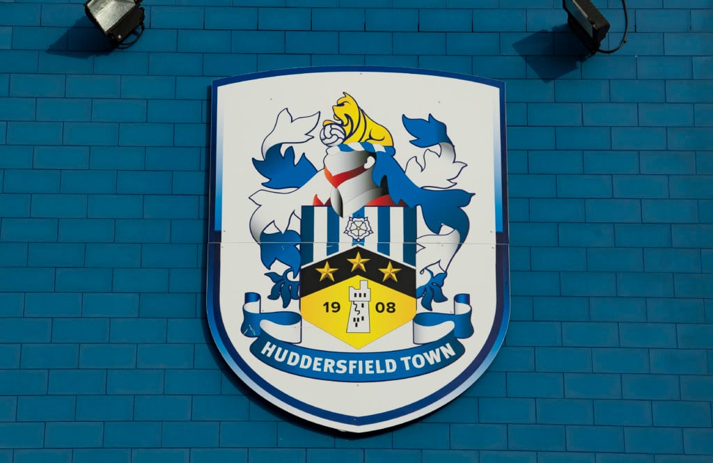 Huddersfield Town badge spotted before a game v Everton - Carabao Cup Second Round