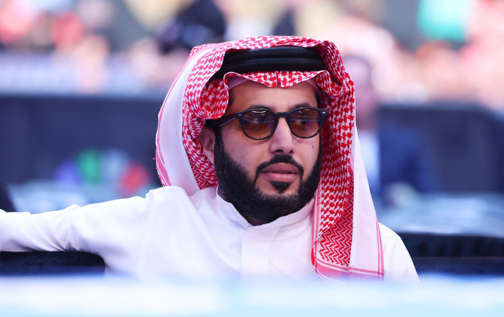 Turki Alalshikh at the fight between Anthony Joshua v Daniel Dubois: Riyadh Season - Wembley Edition