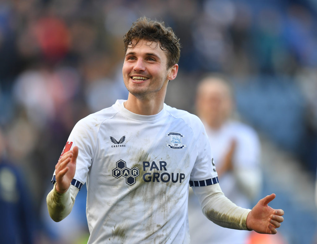 Ryan Ledson plays for Preston North End v Burnley - Emirates FA Cup Fifth Round