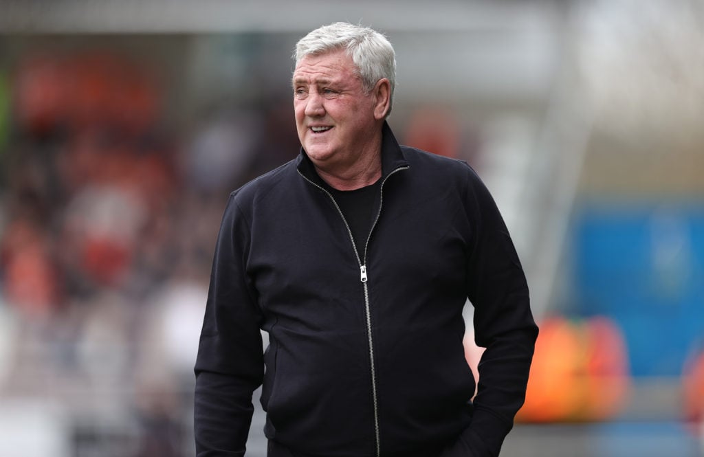 Steve Bruce during Blackpool against Northampton Town