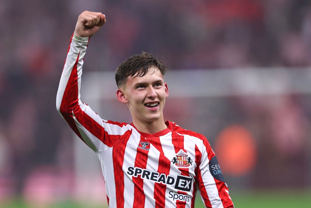 Chris Rigg celebrates during AFC Sunderland v Coventry City - Sky Bet Championship Play-Off Semi Final Second Leg