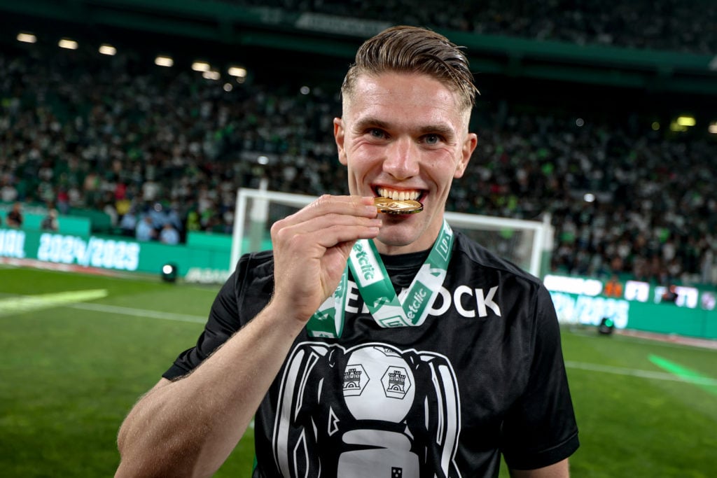 Viktor Gyokeres celebrates after Sporting CP v Vitoria Guimaraes - Liga Portugal Betclic 2024/2025