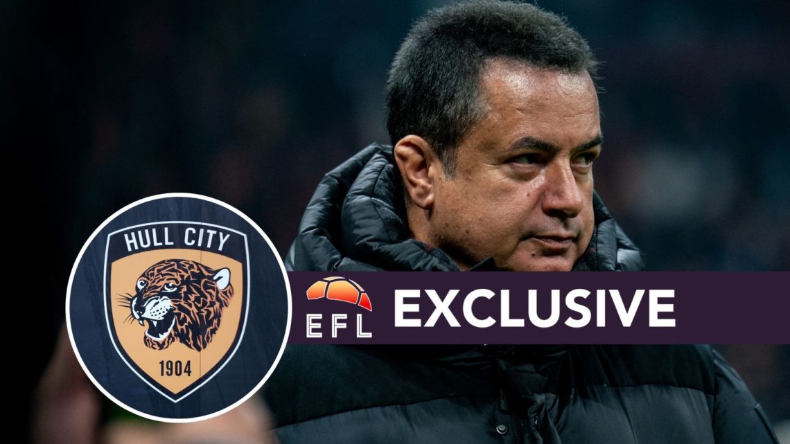 An image of Acun Ilicali with an inset of the Hull City badge and exclusive banner.