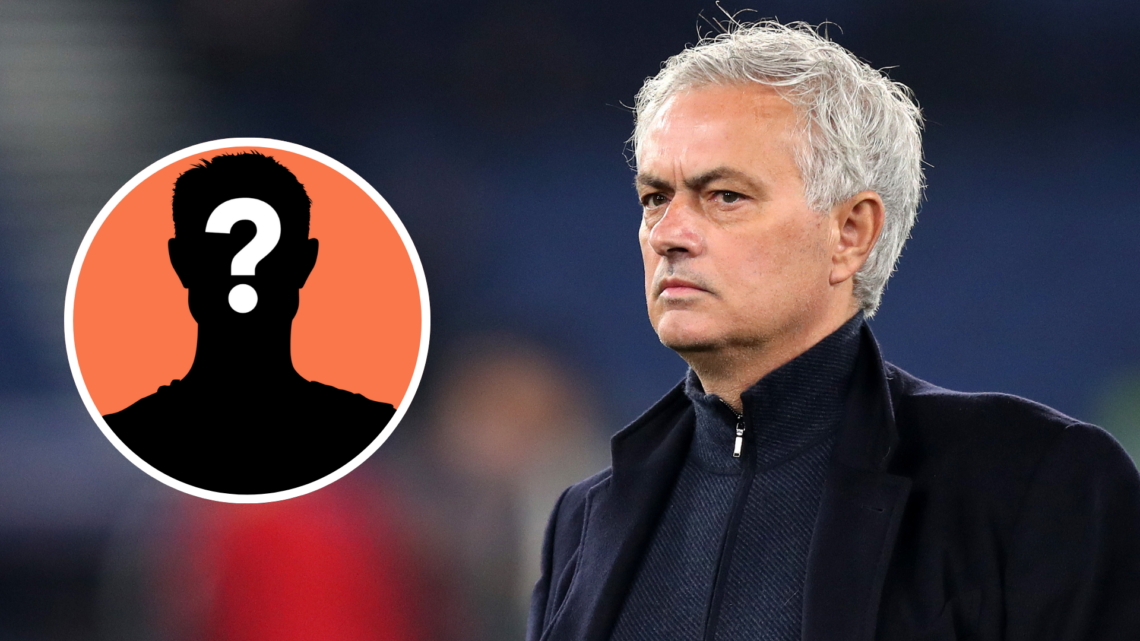 Head coach Jose Mourinho of Roma looks on