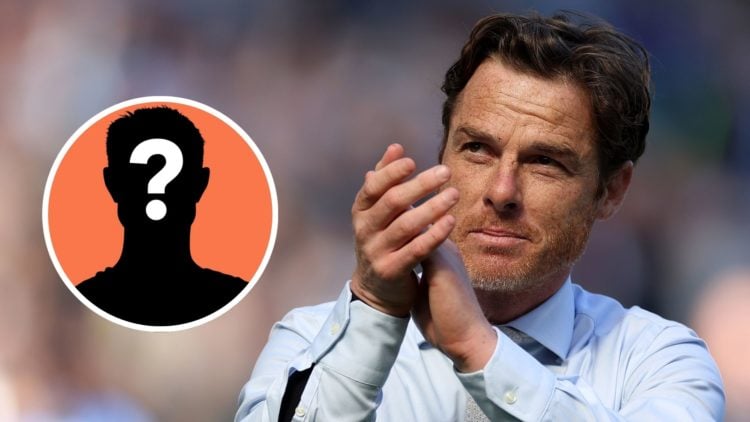 Scott Parker, manager of Burnley, shows appreciation to the fans with applause