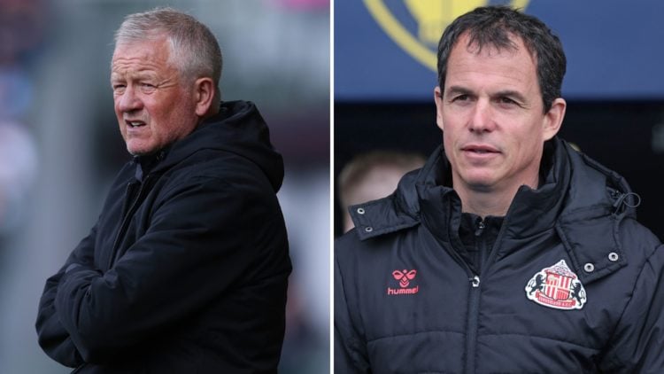 Chris Wilder, Manager of Sheffield United looks on during the Sky Bet Championship match between Burnley FC and Sheffield United (L), Sunderland he...