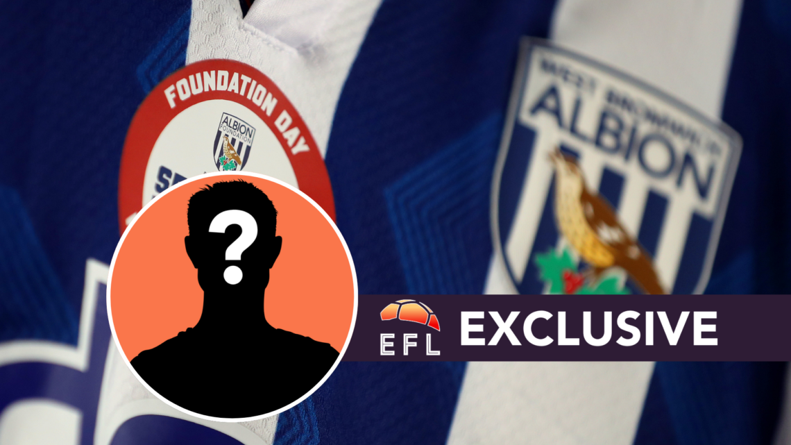 West Brom shirt. Inset, mystery graphic. Overlaid, exclusive branding.